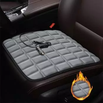 Новая Подогреваемая Подушка для Сиденья Автомобиля Подогреватель Сиденья Зимняя Теплая Автомобильная Подушка С Зарядкой USB Прикуриватель Офисный Подогреваемый Коврик Для Кресла