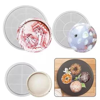 Новая подставка под стакан, силиконовая форма, эпоксидная смола, лоток для хранения, форма для поддона, гипсовая бетонная форма, инструмент для литья керамики и глины, декор, ремесло