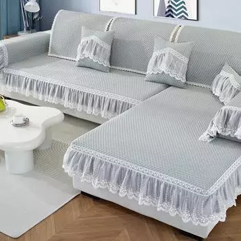 Новая подушка для дивана, чехол для дивана Cool Bean, противоскользящая и простая универсальная подушка для сиденья, дышащее летнее тканевое полотенце для чехла для дивана 76*70