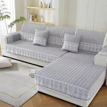 Новая подушка для дивана Corduroy, универсальная противоскользящая подушка для всех сезонов, чехол для дивана Nordic Simple Modern, полотенце для дивана 70*70cm+18Skirt