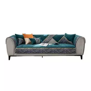 Новая подушка для дивана из шенилла на все времена года, нескользящая однотонная, современный легкий чехол для диванного полотенца класса люкс, подушка 70*70cm