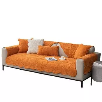 Новая подушка для дивана из шенилла на все времена года, нескользящая однотонная, современный легкий чехол для диванного полотенца класса люкс, подушка 70*70cm