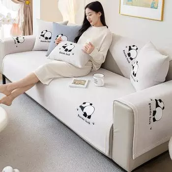 Новая подушка для дивана из шенилловой ткани Four Seasons Universal Non-Slip Подушка Милая в китайском стиле Простой стиль Чехол для дивана Полотенце 70x70cm 1pcs