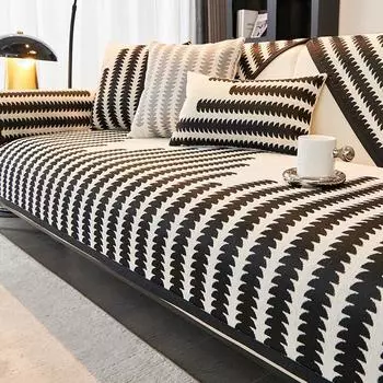 Новая подушка для дивана на все сезоны, синель, нескользящий простой кожаный чехол для дивана, тканевый чехол на спинку, полотенце 70*70