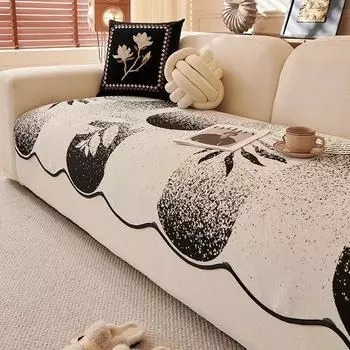 Новая подушка для дивана специальной формы, универсальная подушка для дивана на все сезоны, нескользящая, с прямыми листьями, полностью покрытая тканью, полотенце 90x90cm 1pcs