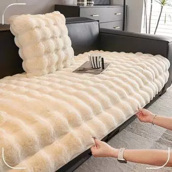 Новая подушка для дивана, утолщенная флисовая подушка, высококачественный нескользящий кожаный чехол для дивана, ткань 70*70