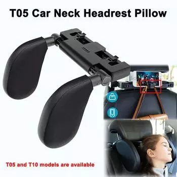 Новая подушка для подголовника шеи в машину с регулируемым углом наклона, подушка с эффектом памяти для сиденья автомобиля, подушка для сна в салоне автомобиля, U-образная для взрослых и детей