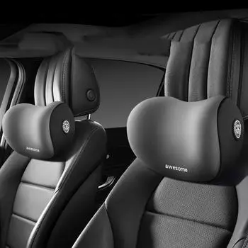 Новая подушка для шеи из хлопка с эффектом памяти, поддержка поясницы в автомобильном сиденье, мягкая защита шеи, подушка для талии в автомобиле