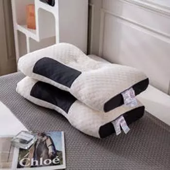 Новая подушка для шеи помогает спать и шейный отдел ортопедический бытовой соевый волокна массаж СПА подушка для сна M синий