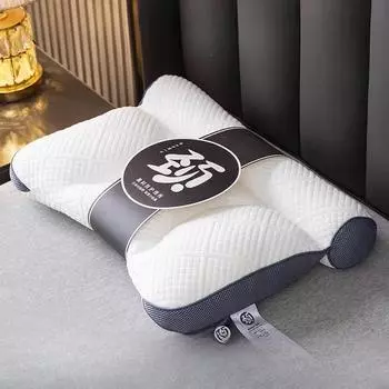 Новая подушка с мягким и неразрушающимся шейным сердечником, латексная подушка для взрослых, студенческая домашняя массажная подушка, подушка с сердечником 40 * 58cm/single