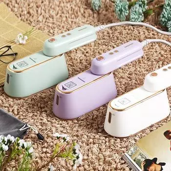 Новая подвесная гладильная машина, ручная 1000 Вт, домашний небольшой паровой утюг, портативная сухая и влажная двойная глажка, 6 отверстий для пара EU фиолетовый