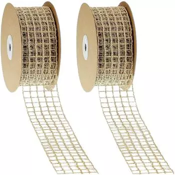 Новая полая тканая лента из конопли, подарочная упаковка, веревка, украшение для сада, плетеная рыболовная сеть, лента из конопли 10 ярдов One Size коричневый