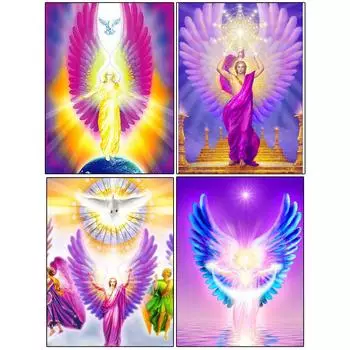Новая полная круглая квадратная алмазная вышивка крестом Мечта Крыло Фея 5D DIY Алмазная вышивка картина Мозаика настенное украшение подарок Full Round 20x30CM