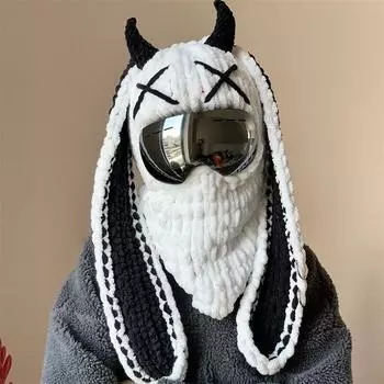 Новая полностью связанная вручную забавная шапка с объемным крокодилом для родителей и детей adult 57-59cm [excluding ski goggles]