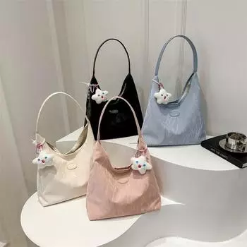 Новая популярная большая вместительная сумка-тоут, простая и модная сумка через плечо, студенческая сумка для занятий Without pendant