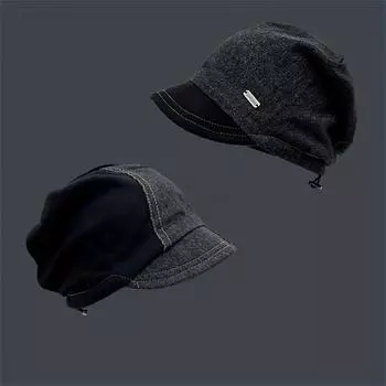 Новая популярная джинсовая шляпа в стиле ретро из полиэстера с ручной стиркой, женская модная панама синий