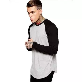 Новая популярная футболка с длинными рукавами в цветном исполнении S