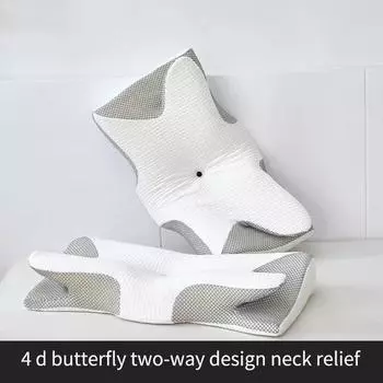 Новая популярная хлопковая подушка-бабочка с эффектом памяти и медленным отскоком, защита шейки матки, помощь во сне 62x35cm