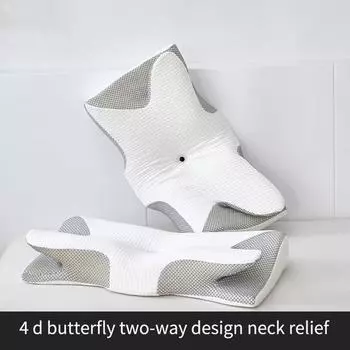 Новая популярная хлопковая подушка-бабочка с эффектом памяти и медленным отскоком, защита шейки матки, помощь во сне 62x35cm