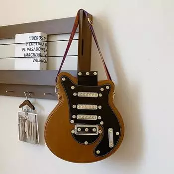 Новая популярная комбинированная сумка для мотоцикла и гитары, модная и персонализированная универсальная женская сумка через плечо