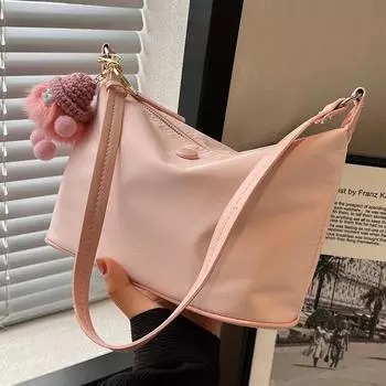 Новая популярная сумка через плечо из нейлоновой ткани, высококачественная сумка-ведро, маленькая сумка для женщин, летняя универсальная сумка-тоут для женщин shoulder