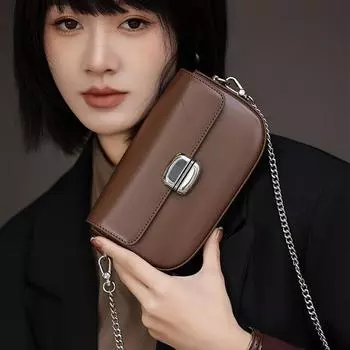 Новая популярная универсальная кожаная женская сумка через плечо женская сумка через плечо с цепочкой
