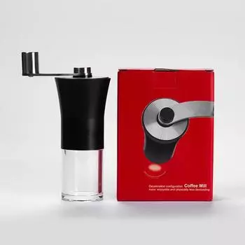 Новая+ Портативная кофемолка+кофемолка+ручная перцемолка+домашняя кофемолка 12x4.6x16cm чёрный