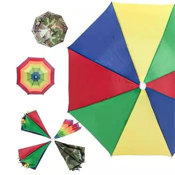 Новая портативная шляпа от дождя, уличный складной зонт, зонтик для рыбалки и защита от ультрафиолета, шляпа для рыбалки, пляжная шляпа, аксессуары