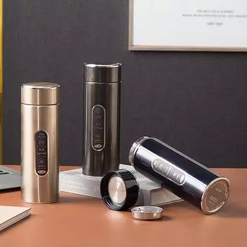 Новая портативная термокружка для чая из нержавеющей стали для бизнеса, высококачественная подарочная кружка 400ml