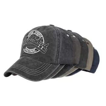 Новая постиранная легкая бейсбольная кепка для мужчин и женщин из хлопка, легкая кепка с хвостиком для активного отдыха на весну и лето Adjustable хаки