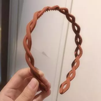 Новая повязка для умывания лица и волос, модная женская повязка на голову Molandi, простая, универсальная, тканая, с перекручиванием, головной убор, аксессуары для волос для девочек