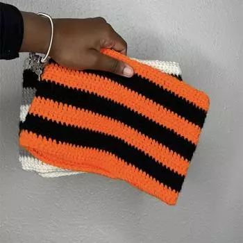 Новая повязка на голову с узлом сверху, связанная вручную Adult 57-59cm