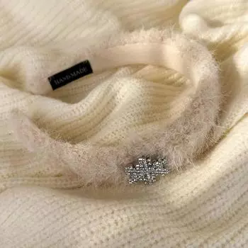 Новая повязка на голову со стразами в виде снежинки, осенне-зимняя плюшевая повязка для волос для женщин и девушек, милый элегантный обруч для волос, модные аксессуары для волос