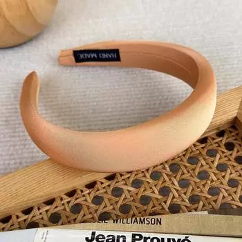 Новая повязка на голову тыквенного цвета, бархатная, губчатая, широкая повязка для волос для женщины, девушки, элегантный обруч для волос, осенне-зимняя модная прическа