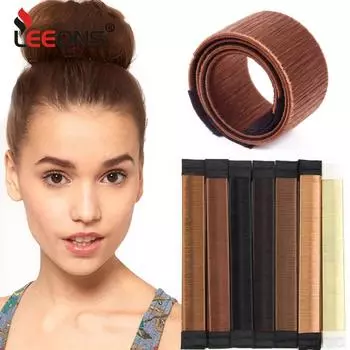 Новая повязка на голову в виде пончика, женские аксессуары для волос, волшебная повязка для волос для девочек, волшебный инструмент для самостоятельного изготовления булочек, милая французская повязка для волос