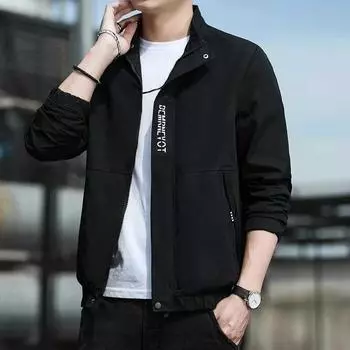 Новая повседневная мода городская верхняя одежда с воротником-стойкой модная осенняя куртка Lazy модные длинные рукава M