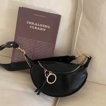 Новая повседневная поясная сумка для женщин Ins Trendy Chest Bag на одно плечо Crossbody Fashion Casual Chain Bag