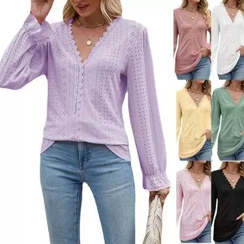 Новая повседневная сексуальная облегающая рубашка Y2k Base Shirt женская повседневная свободная футболка с длинными рукавами S белый