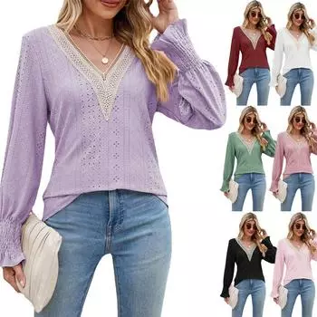 Новая повседневная сексуальная облегающая рубашка Y2k Base Shirt женская повседневная свободная футболка с длинными рукавами S белый