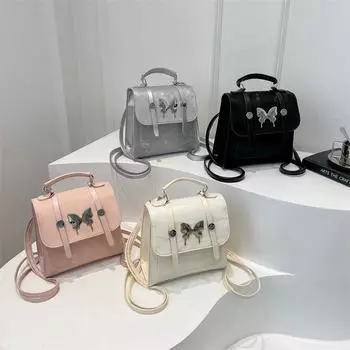 Новая повседневная сумка через плечо Butterfly Elements, модный и вместительный рюкзак для женщин, ручная сумка через плечо, маленькая квадратная сумка