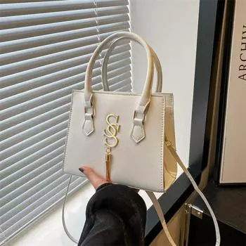 Новая повседневная сумка через плечо для пригородных поездок в иностранном стиле, портативная, модная, красивая, простая, летняя сумка через плечо 2024 года для женщин чёрный