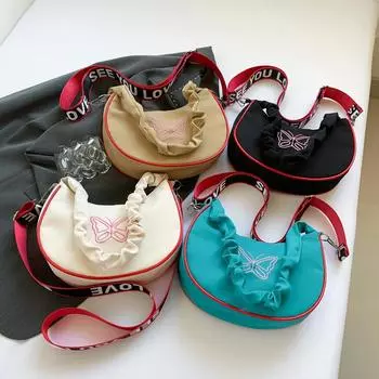 Новая повседневная сумка через подмышку Ins Niche Красивая сумка Женская студенческая сумка Маленькая сумка Сумка-полумесяц Сумка через плечо