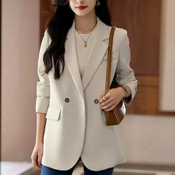 Новая повседневная женская куртка — весенне-осенняя коллекция S белый