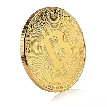 Новая позолоченная монета Bitcoin, коллекционная художественная коллекция, подарок, физическая памятная монета Casascius, криптомонета, металлическая антикварная имитация