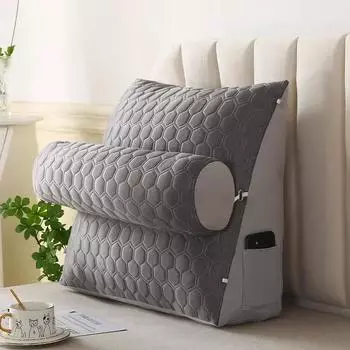 Новая прикроватная треугольная подушка, большая спинка, прохладный латекс, татами на спинке кровати 45x45x20cm