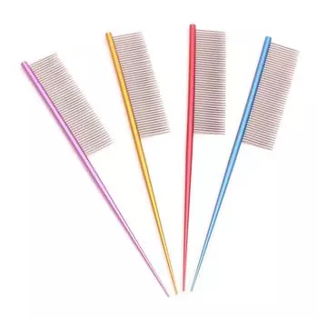 Новая профессиональная металлическая расческа для ухода за щенками для собак и кошек | Щетка для ухода за шерстью домашних животных и инструмент для груминга | Effective Pet Grooming Com 19-3.4cm