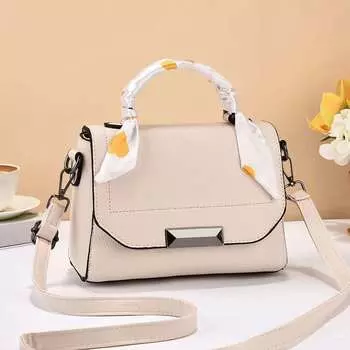 Новая простая элегантная модная сумка-мессенджер с усовершенствованной текстурой, сумка через плечо, шелковый шарф, маленькая квадратная сумка