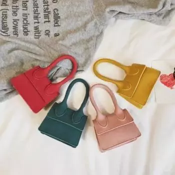 Новая простая дизайнерская сумка через плечо, мягкая матовая квадратная женская сумка через плечо