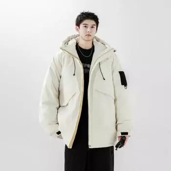 Новая простая модная брендовая новая зимняя куртка-пуховик национального стандарта утолщенная зимняя куртка M