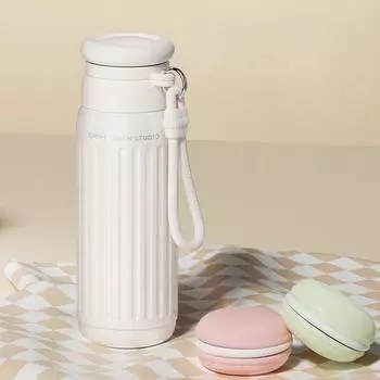 Новая простая модная термокружка из пищевой нержавеющей стали, простая модная женская портативная чашка для воды, высокий уровень внешнего вида 530ML